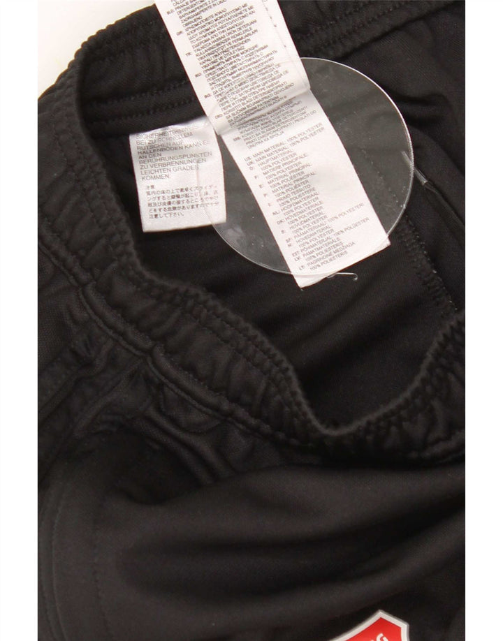 Pantaloni de trening pentru bărbați Adidas grafic, poliester negru mic