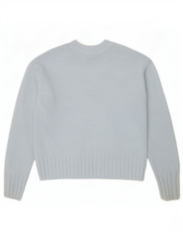 Pulover cu decolteu în V supradimensionat pentru femei Marks & Spencer UK 6 XS Albastru