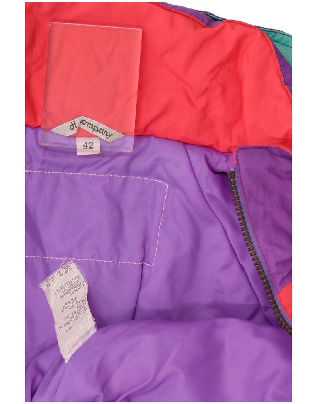 Salopetă de schi Vintage pentru femei IT 42 Medium Multicolor Colorblock