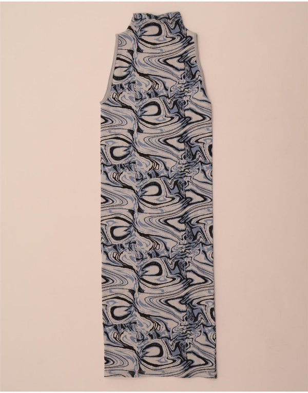 Rochie bodycon fără mâneci pentru femei Zara, cu model abstract, UK 4 XS, multicoloră