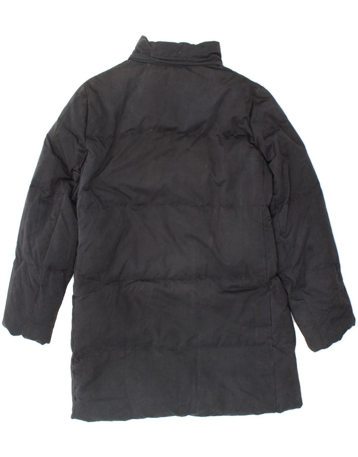 CHAMPION Womens Padded Coat UK 14 Medium Black Polyester Vintage Champion and Second-Hand Champion from Messina Hembry 