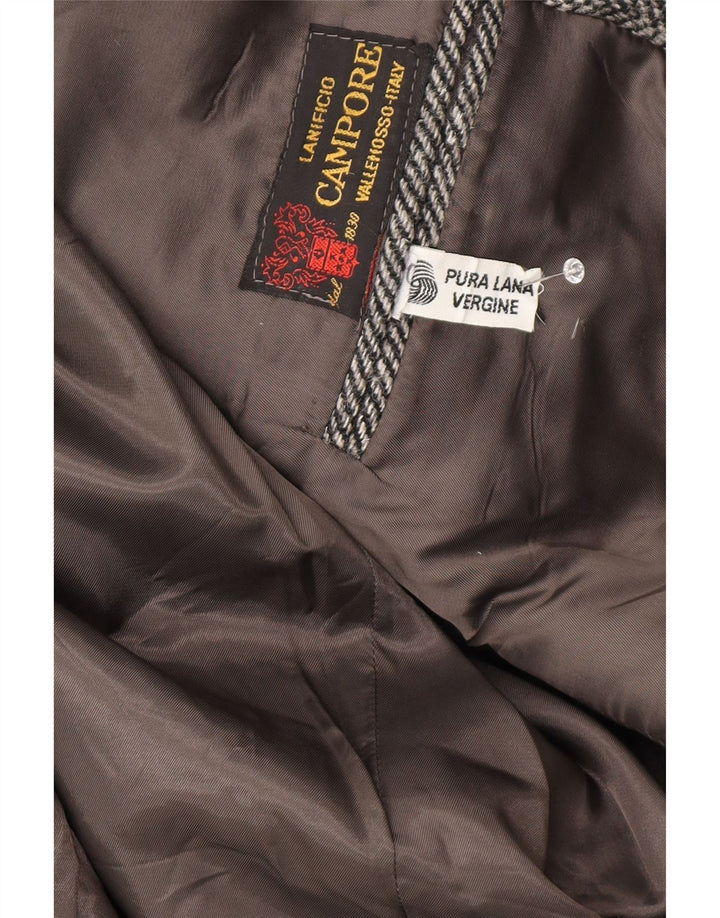 Jachetă Blazer pentru bărbați Lanificio Campore, cu 2 nasturi, UK 40, mare, gri, Herringbone