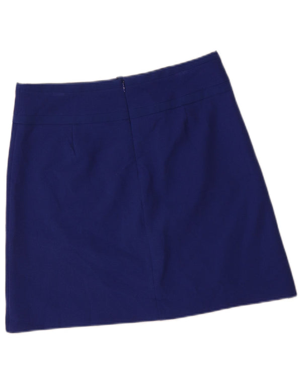 Fusta mini pentru femei Marks & Spencer UK 10 Small W30 Poliester albastru