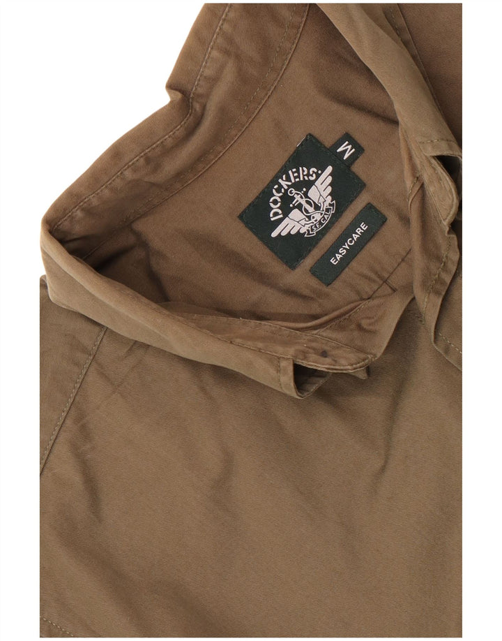 Cămașă Dockers pentru bărbați Easy Care, kaki mediu