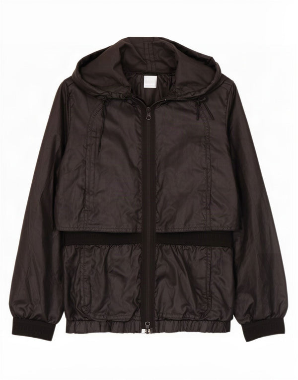 Jachetă de ploaie cu glugă pentru femei Adidas EU 34 Small Negru