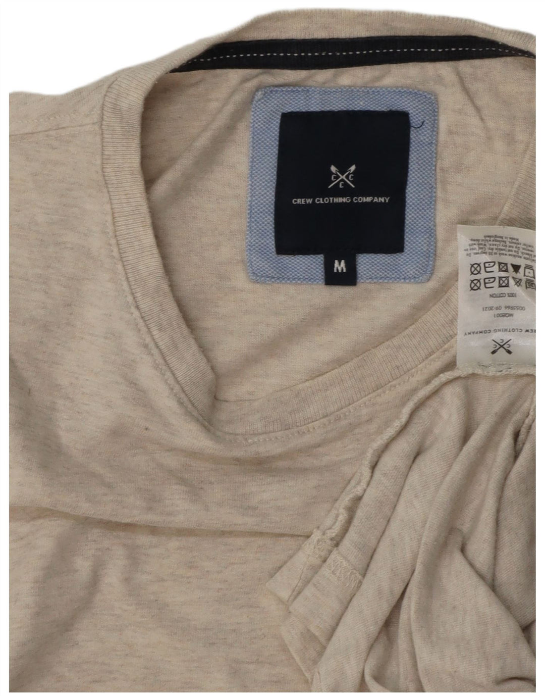 Crew Clothing Tricou pentru bărbați Top Mediu Gri bumbac cu pete