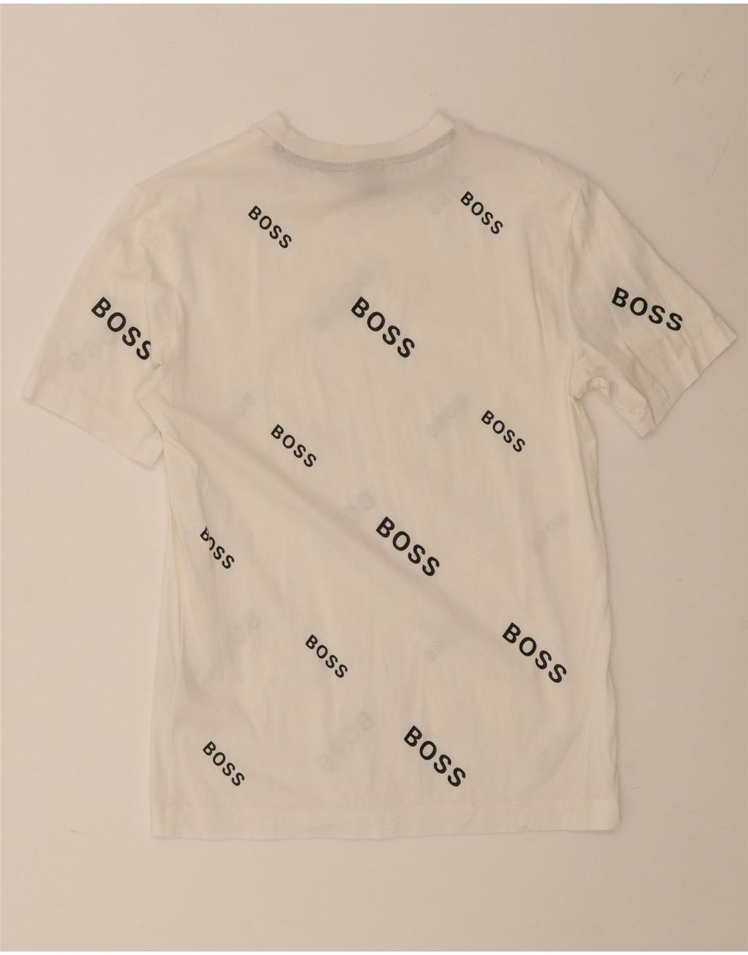 Tricou grafic pentru bărbați Hugo Boss Top mic din bumbac alb