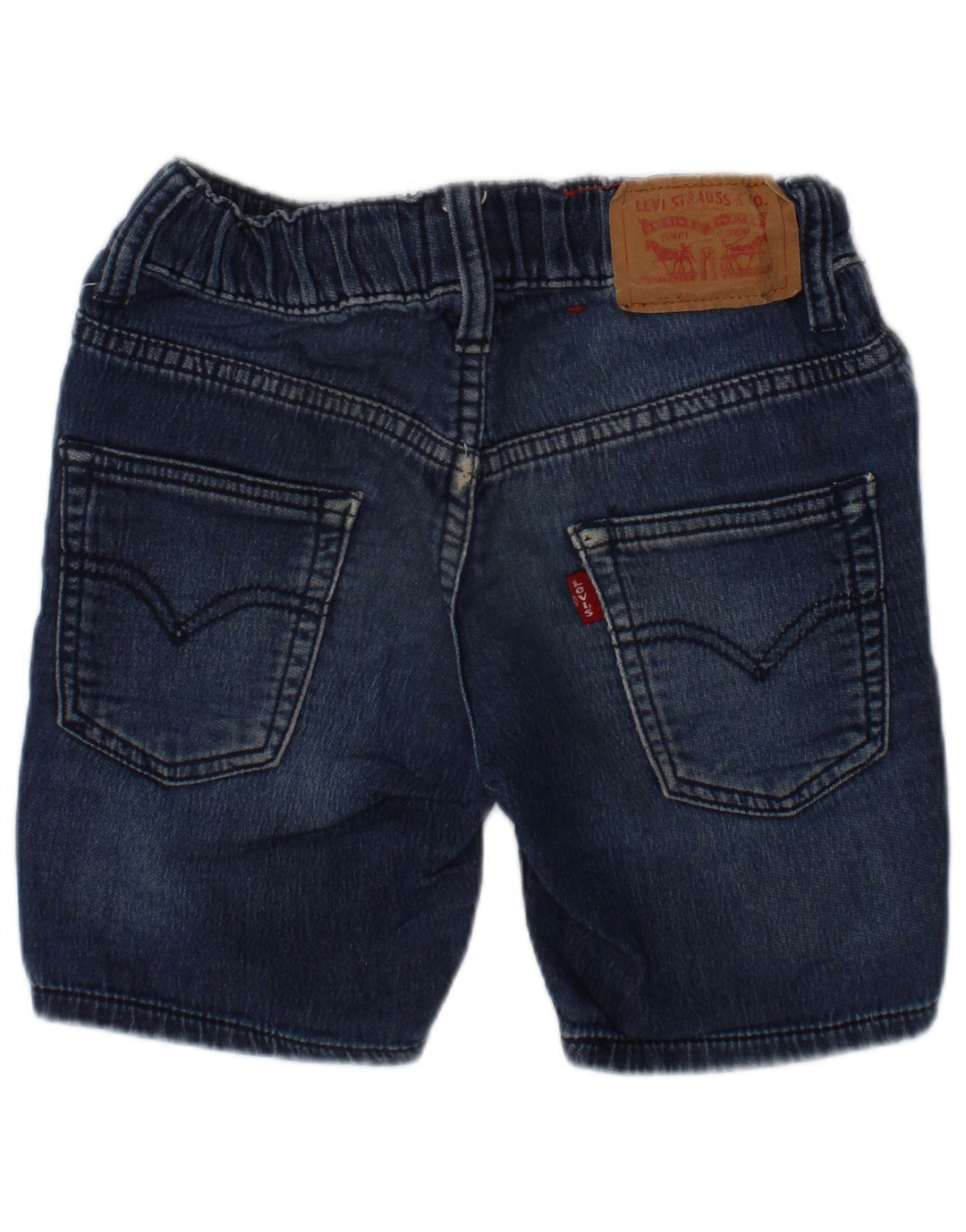 Pantaloni Scurt Denim Fete LEVI'S 4-5 Ani W22 Bumbac Albastru