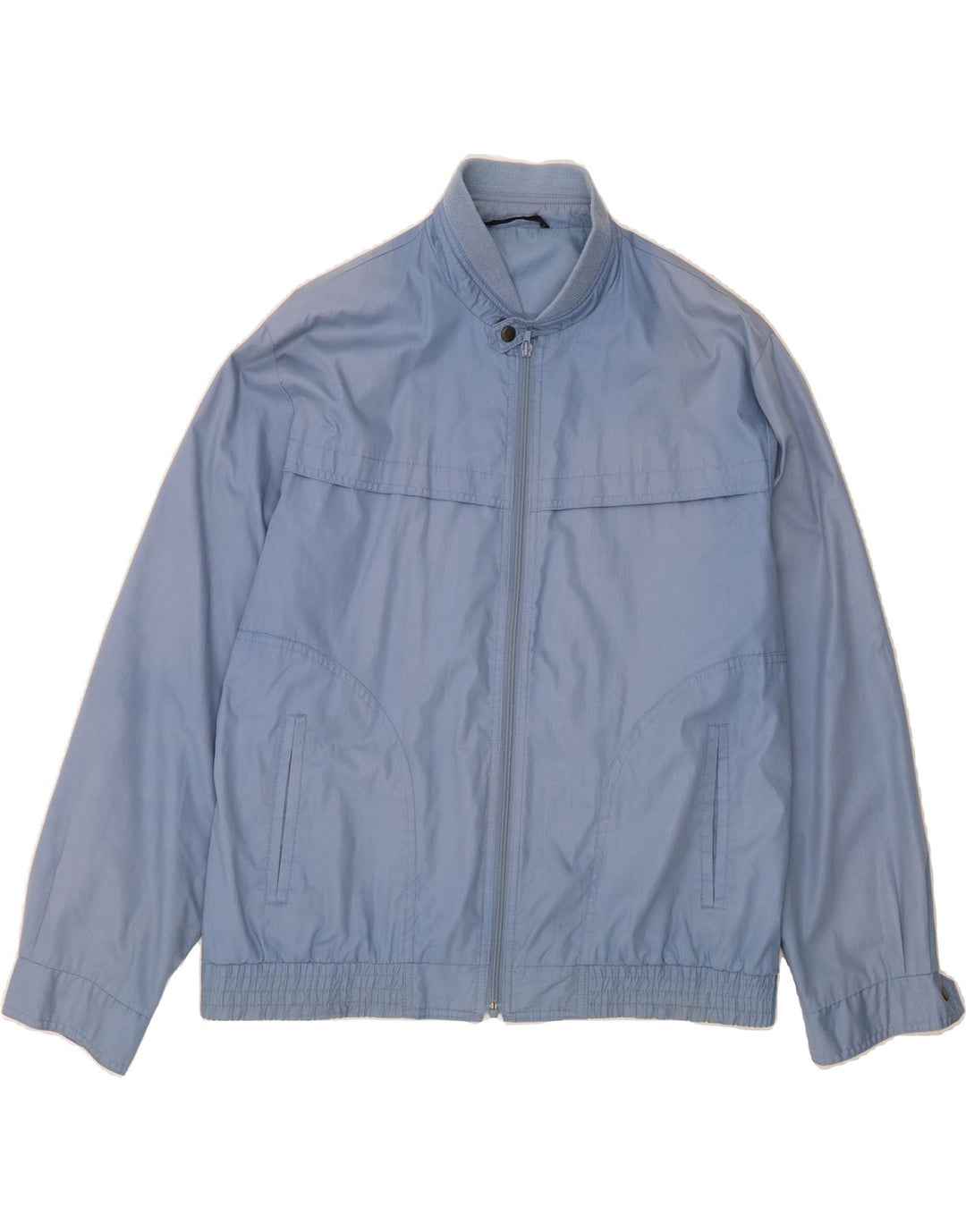 C&A Mens Bomber Jacket UK 40 Large Blue Polyester Vintage C&A and Second-Hand C&A from Messina Hembry 