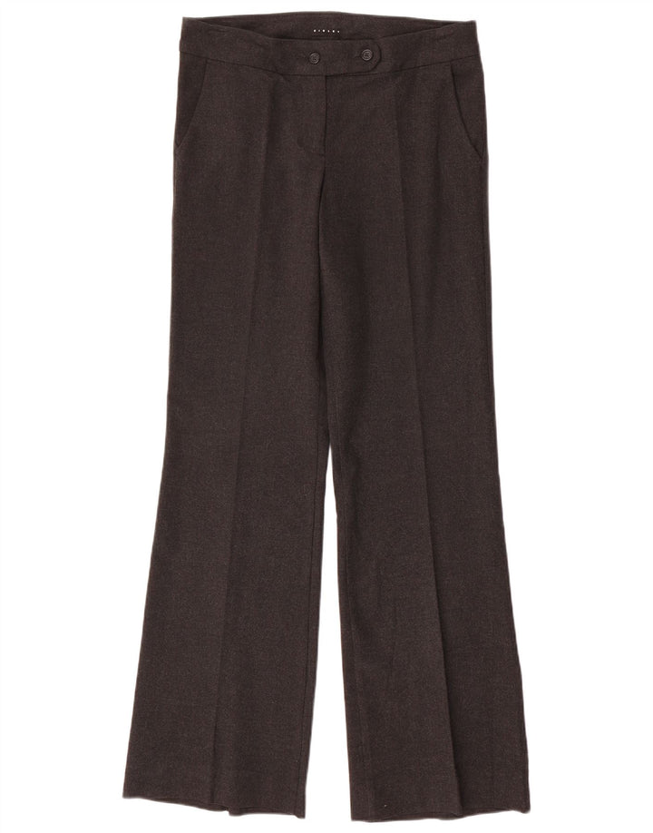 Pantaloni de costum pentru femei Sisley Bootcut IT 42 Medium W30 L32 Gri pete