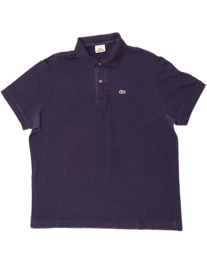 Tricou polo pentru bărbați Lacoste Mărimea 7 2XL Bleumarin