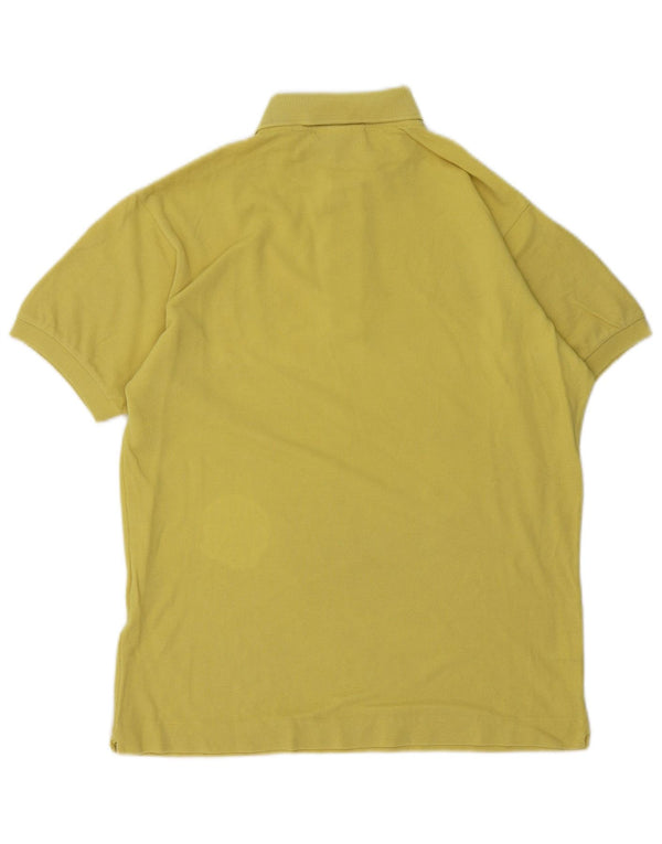 Tricou polo Lacoste Classic Fit pentru bărbați Mărimea 3 Bumbac galben mic