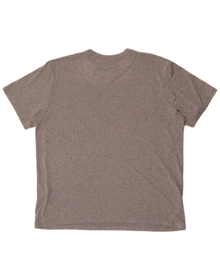 Tricou grafic Nike Dri Fit pentru bărbați Top 2XL poliester gri