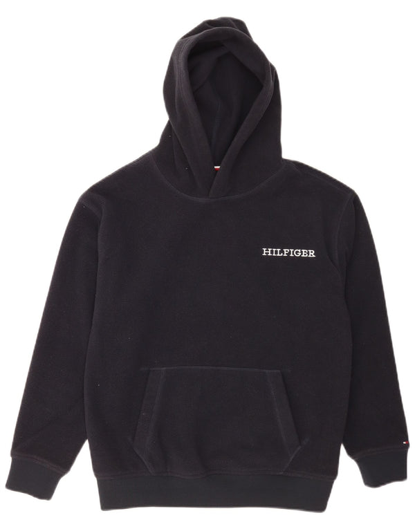 Pulover Tommy Hilfiger pentru baieti cu grafic Regular Fit, 11-12 ani, bleumarin