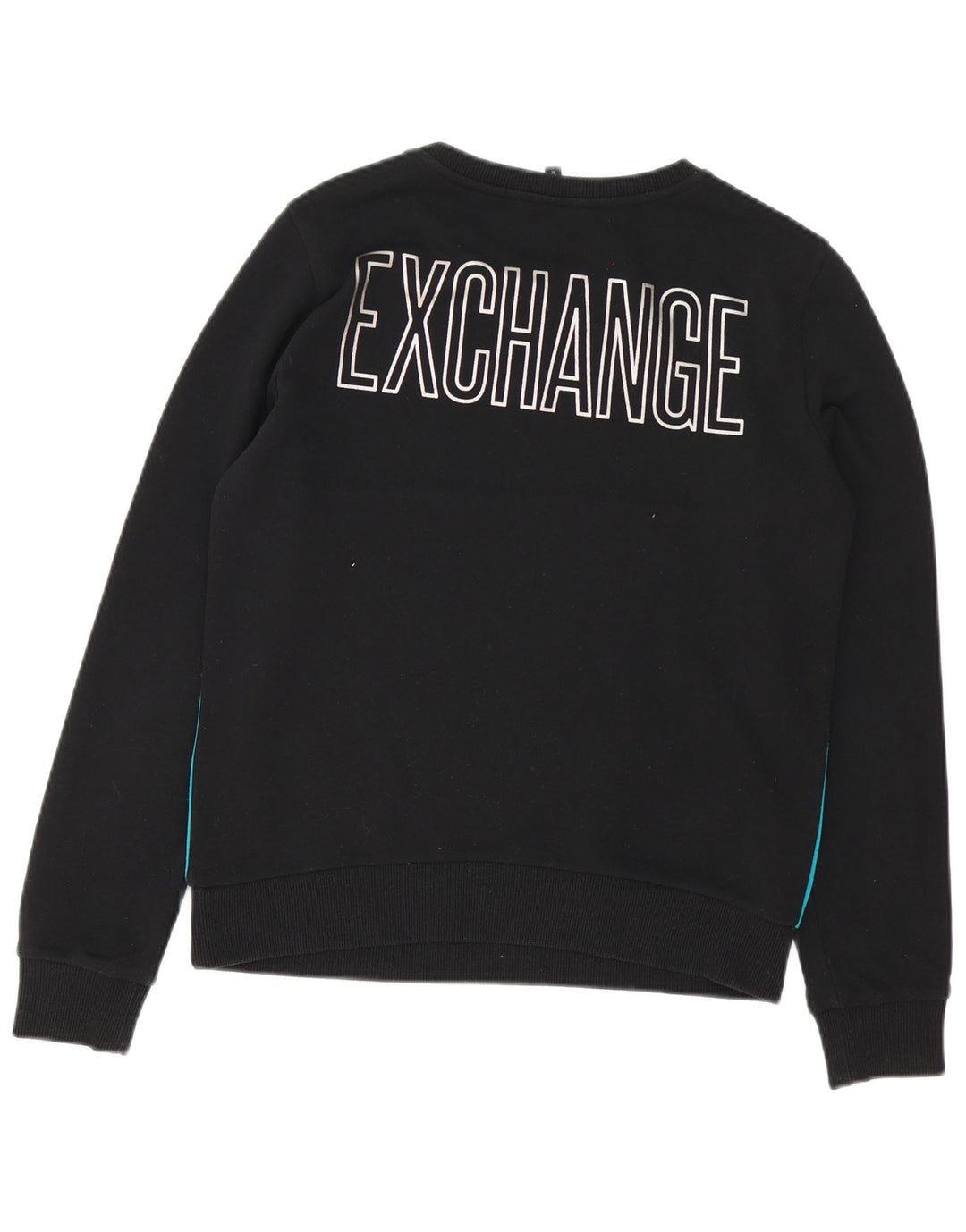 Hanorac cu grafică pentru bărbați Armani Exchange Jumper mediu negru Colorblock