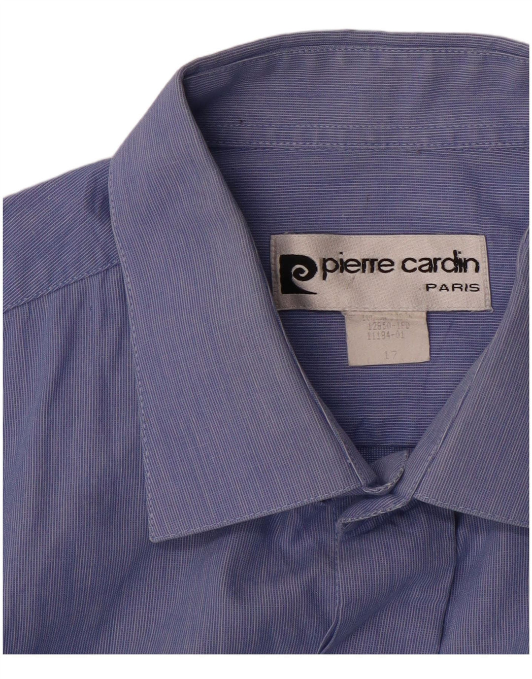 Cămașă formală pentru bărbați PIERRE CARDIN Mărimea 17 XL Blue Pinstripe