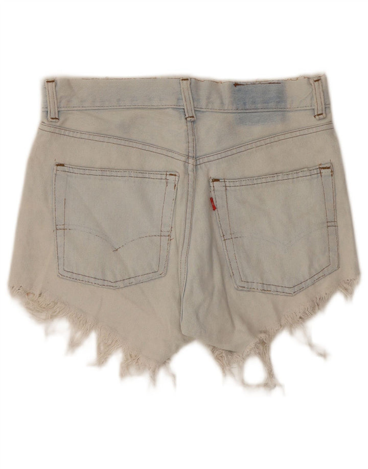 Pantaloni scurți Levi's din denim distressed W28 Medium Blue