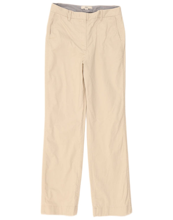 Pantaloni chino drepti pentru femei Marks & Spencer UK 10 Small W30 L32 Bej