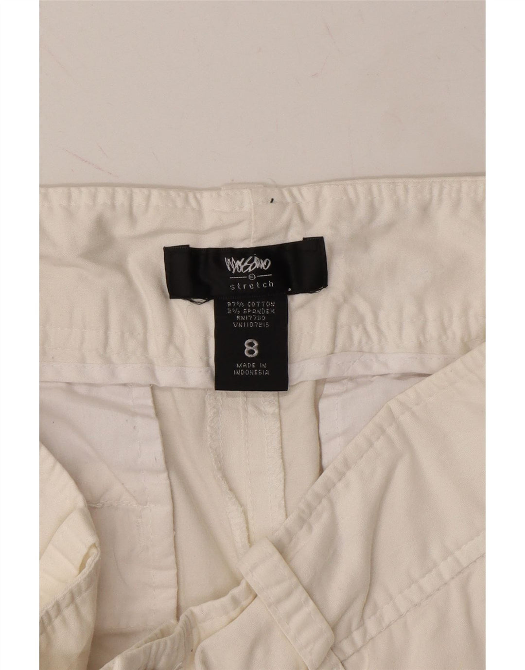 MOSSIMO Womens Casual Shorts US 8 Medium W30 White Cotton Vintage Mossimo and Second-Hand Mossimo from Messina Hembry 