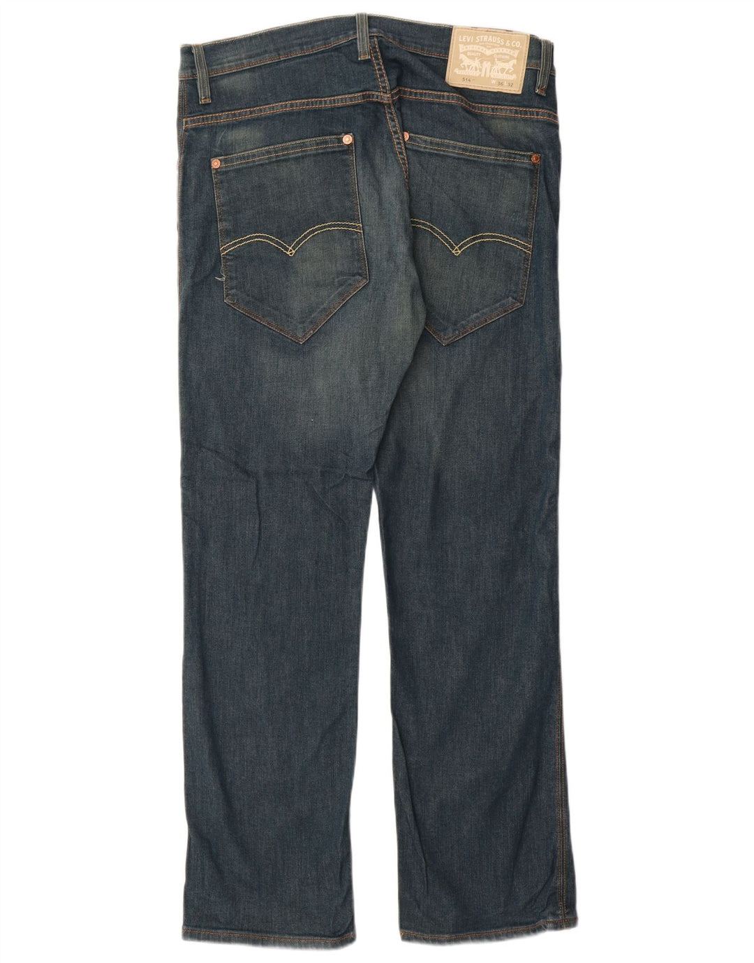 Blugi drepti pentru bărbați Levi's 514 W36 L32 Bumbac albastru