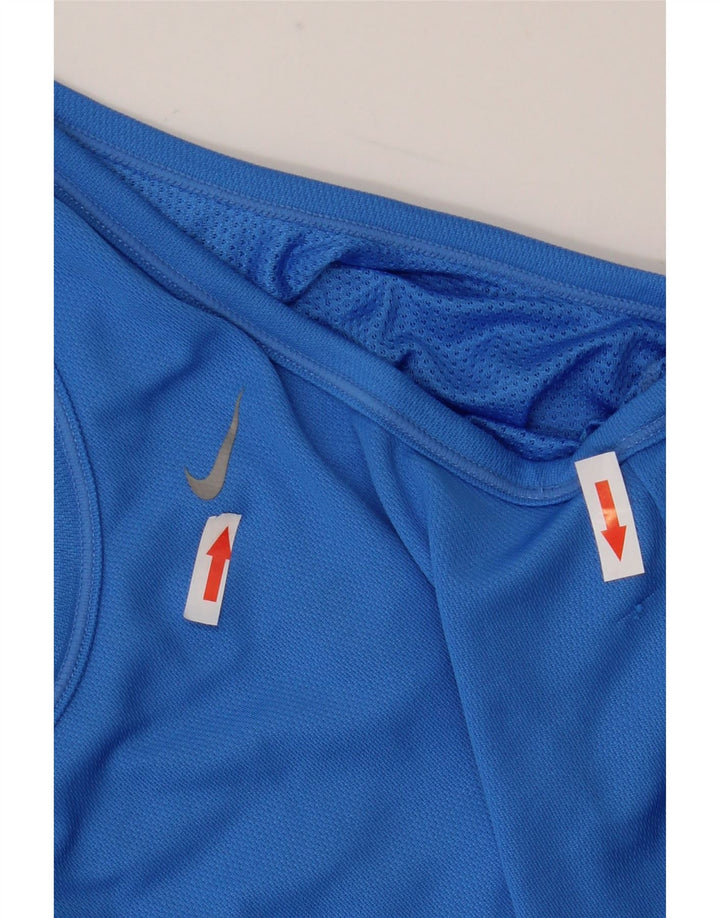 Vest Top pentru femei Nike UK 8 Small Blue Poliester