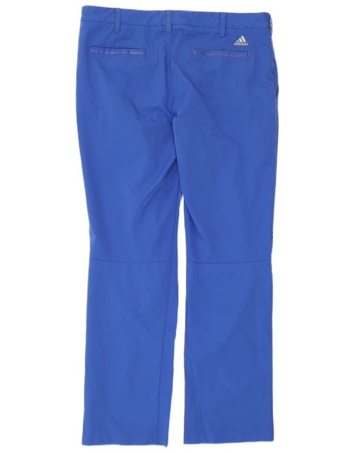 Pantaloni chino drepți ADIDAS pentru bărbați W36 L32 poliester albastru