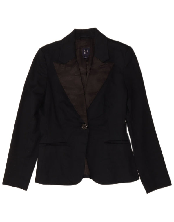 Jachetă Blazer pentru femei Gap 1 Button US 6 Medium Bleumarin Bumbac
