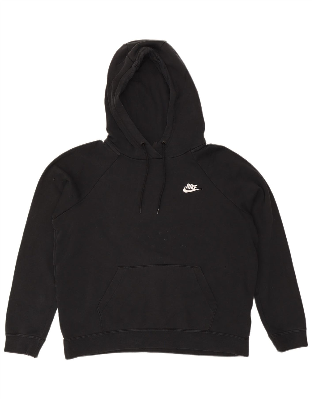 Pulover supradimensionat NIKE pentru femei, UK 14, bumbac mediu negru