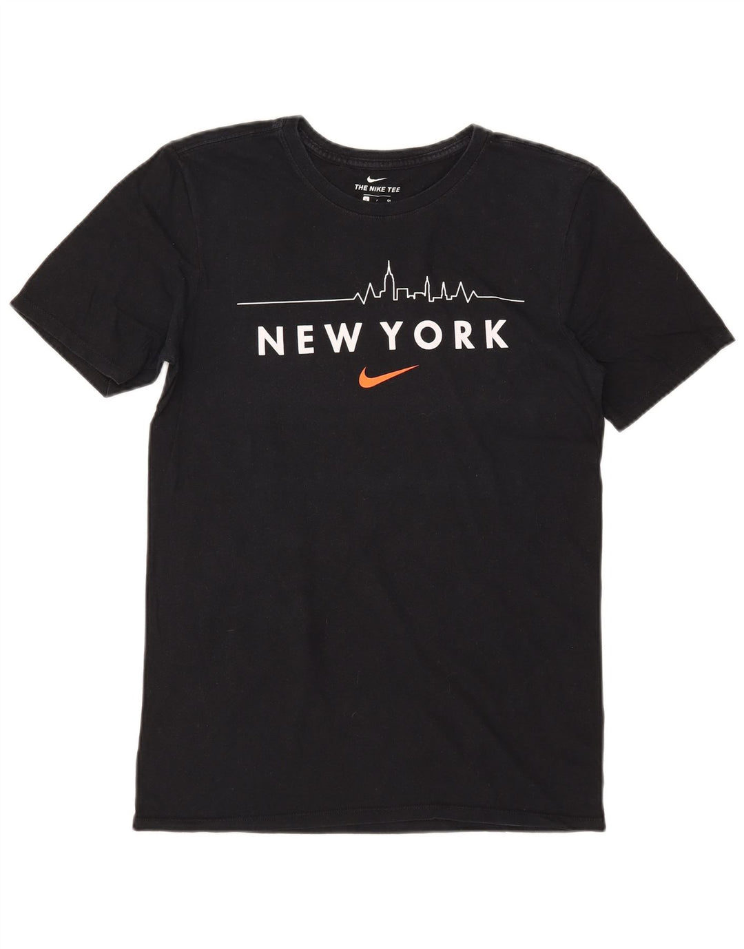 Tricou grafic NIKE pentru bărbați cu tăietură atletică Top mic negru