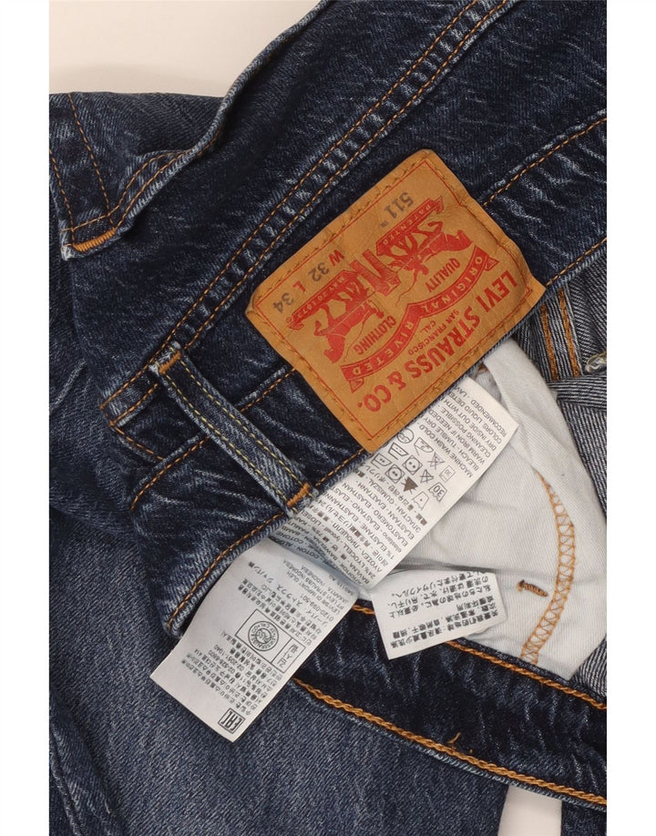 Blugi 511 Slim LEVI'S pentru bărbați W32 L34 Bumbac albastru