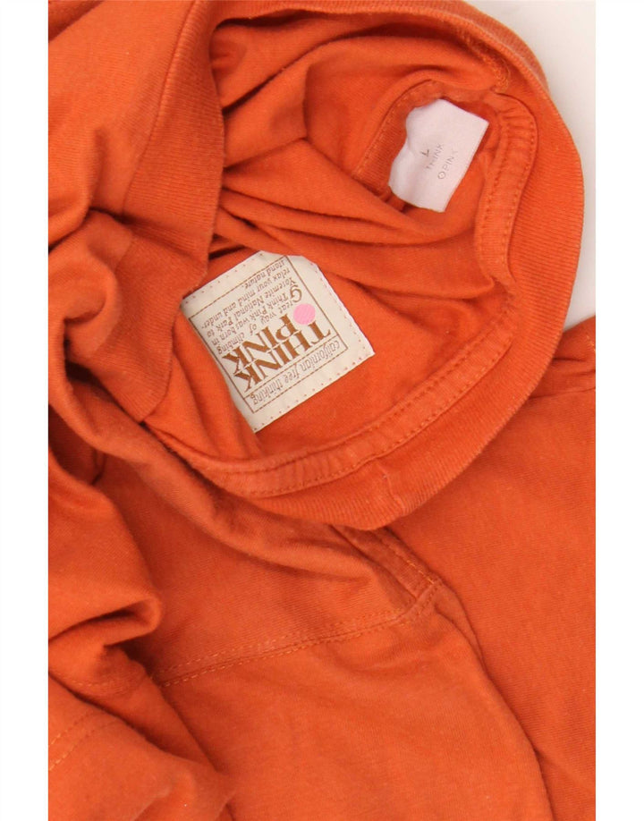 Tricou pentru bărbați Think Pink Top mare bumbac portocaliu