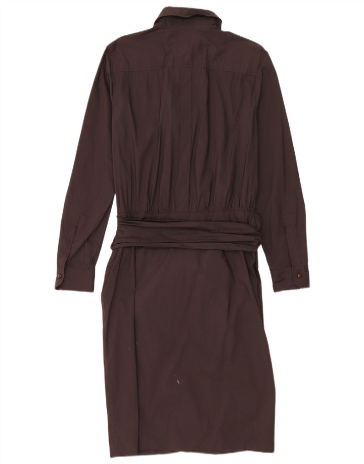 Rochie cămașă pulover pentru femei Intrend UK 14, mare, maro, bumbac