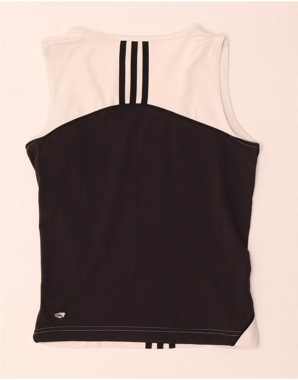 Vest Vest Top femeie Adidas UK 12 Medium White Colorblock