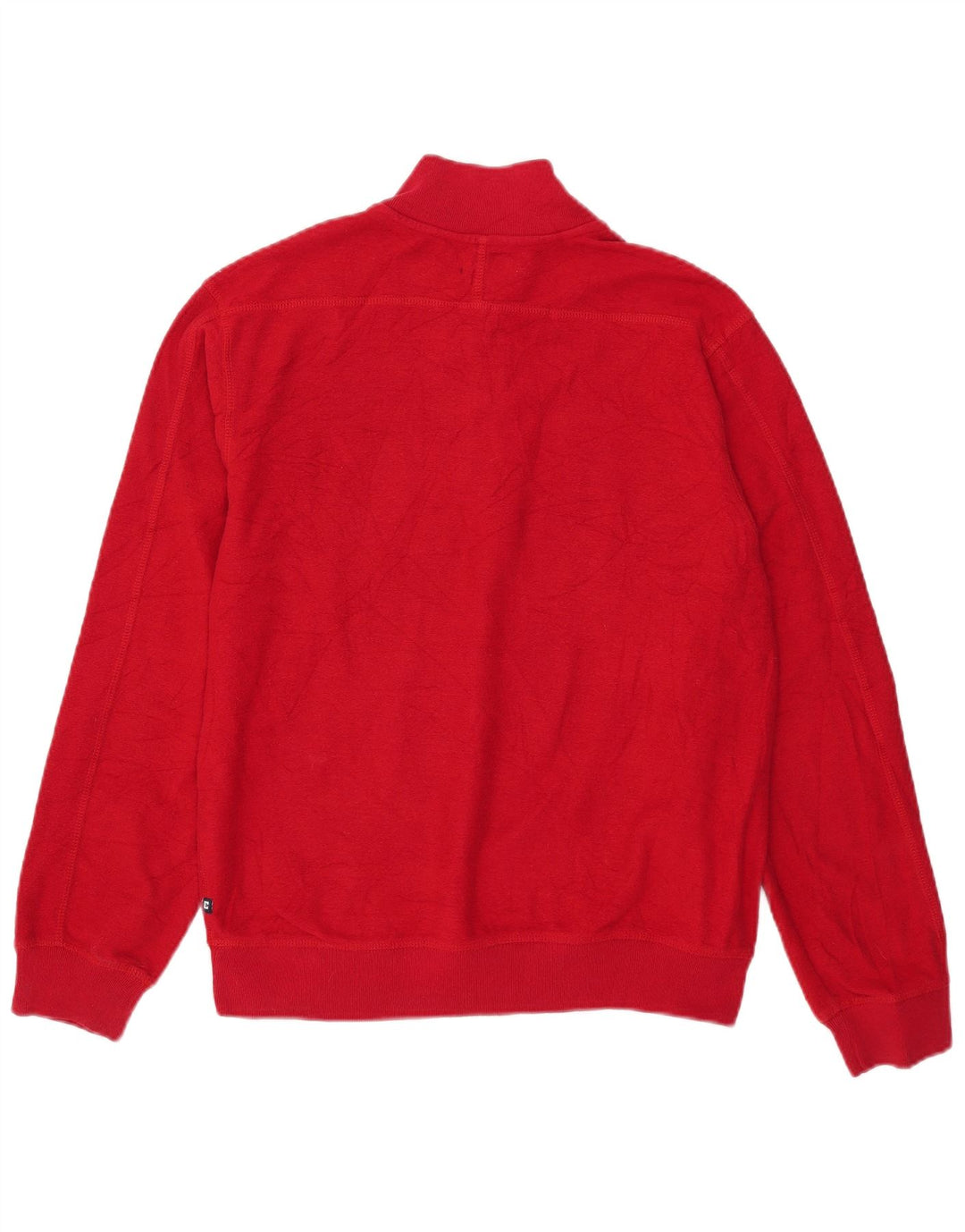 Pulover CHAPS pentru băieți, cu nasturi, cu gât, 15-16 ani, XL, roșu, bloc de culoare