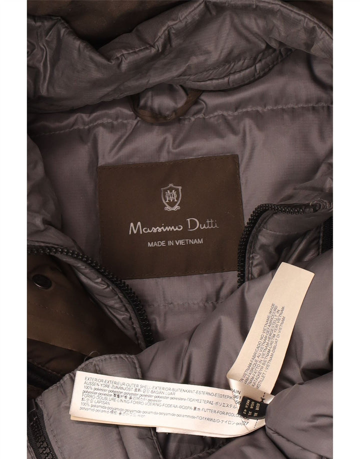 Jachetă căptușită pentru bărbați Massimo Dutti UK 42 XL Maro Poliester
