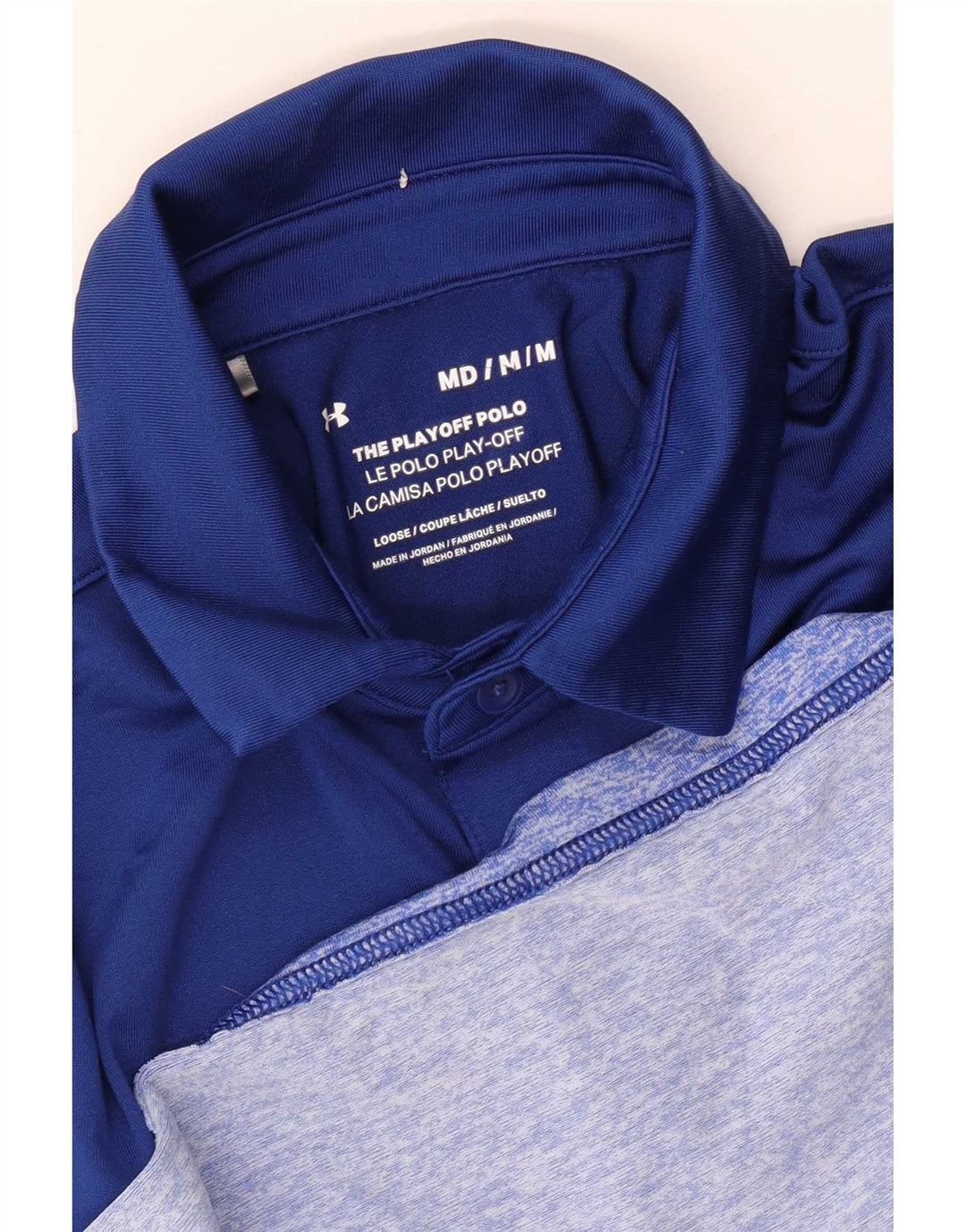 Tricou polo Under Armour pentru bărbați, mediu bleumarin, color block