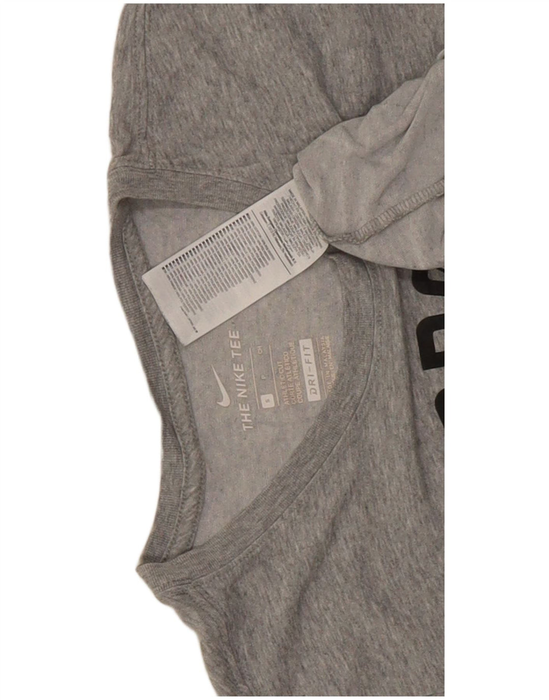Tricou grafic Nike Dri Fit pentru bărbați Top mic, gri, bumbac