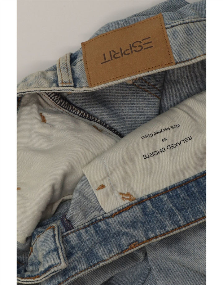 Pantaloni scurți din denim pentru bărbați Esprit W33, bumbac albastru mediu