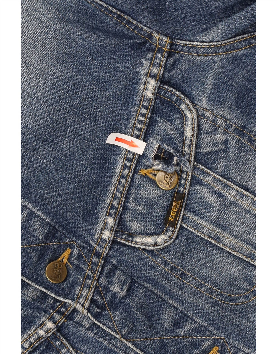 Jachetă de blugi pentru femei LEE UK 18 XL Bumbac albastru