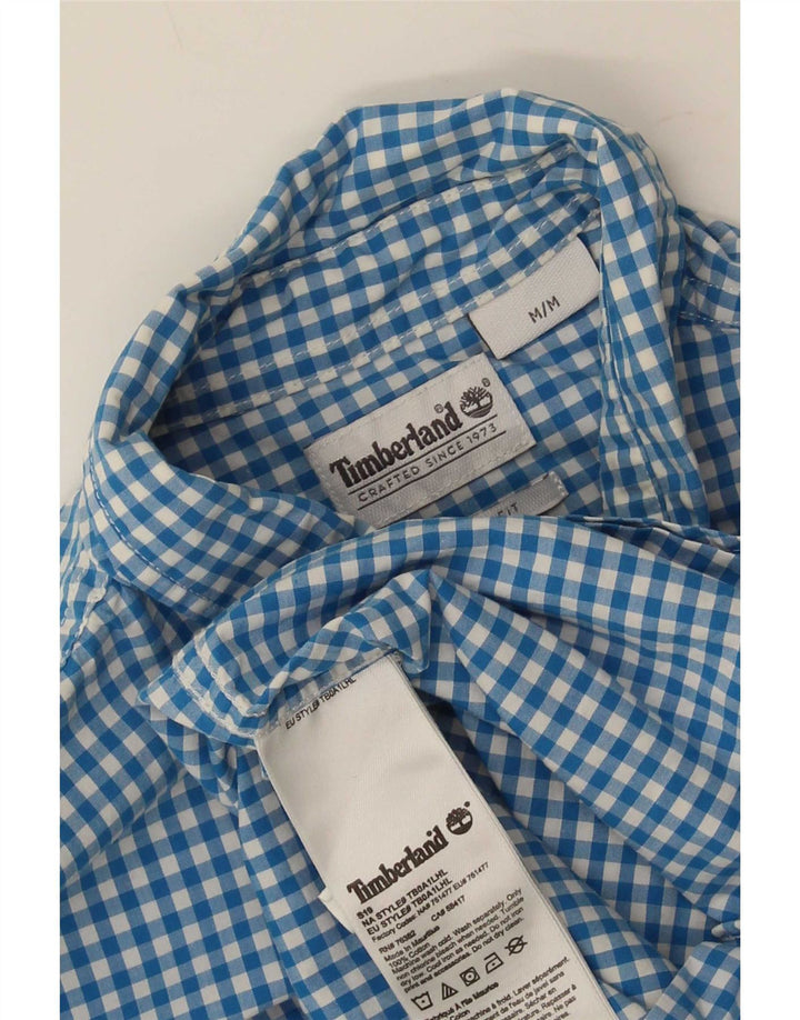 Cămașă Timberland pentru bărbați, cu tăiere obișnuită, din bumbac albastru mediu