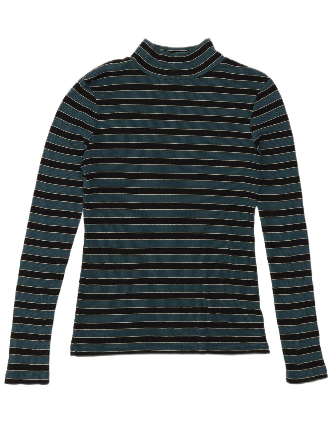 Pulover cu gât țestoasă pentru femei Fat Face UK 12 Medium Green Dunge