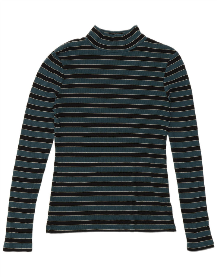 Pulover cu gât țestoasă pentru femei Fat Face UK 12 Medium Green Dunge