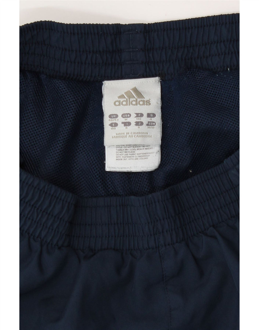Pantaloni de trening Adidas pentru bărbați Marea Britanie 40/42 Poliester mediu albastru bleumarin