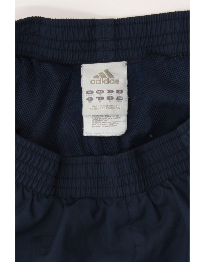 Pantaloni de trening Adidas pentru bărbați Marea Britanie 40/42 Poliester mediu albastru bleumarin