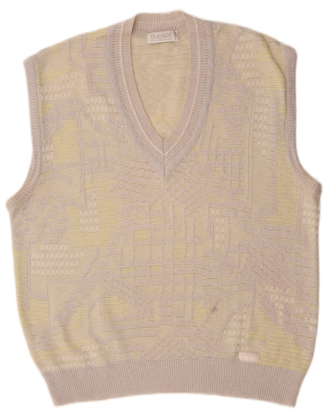 Vesta pentru bărbați Bueckle Tank Top mare gri geometric