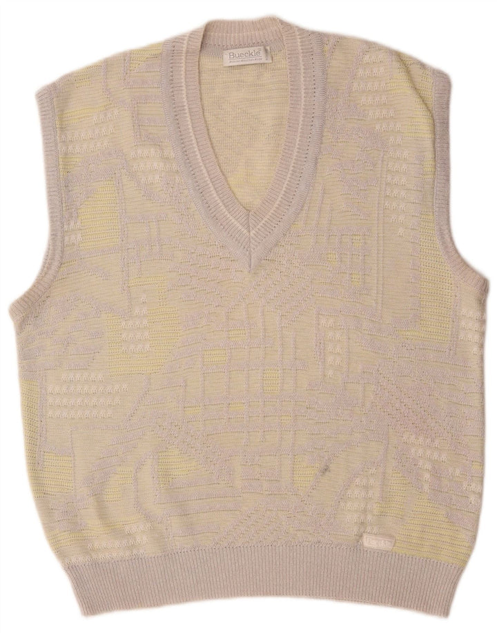 Vesta pentru bărbați Bueckle Tank Top mare gri geometric