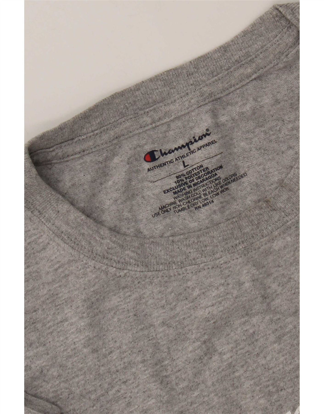 Tricou grafic pentru bărbați Champion Top mare din bumbac gri