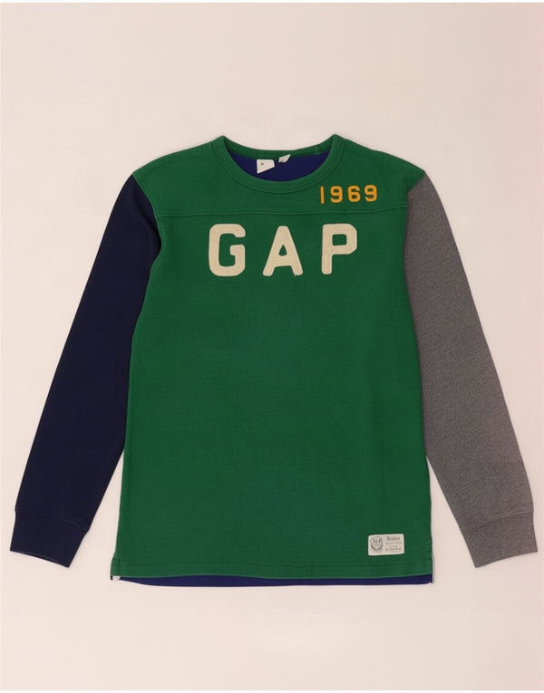 Gap Boys Top grafic cu mânecă lungă 14-15 ani 2XL, multicolor, bloc de culoare