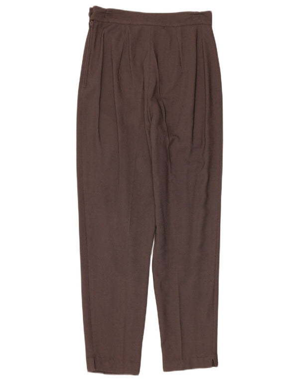 Via Dei Ciclamini Pantaloni de costum pentru femei cu talie înaltă IT 42 Medium W26 L28 Brow