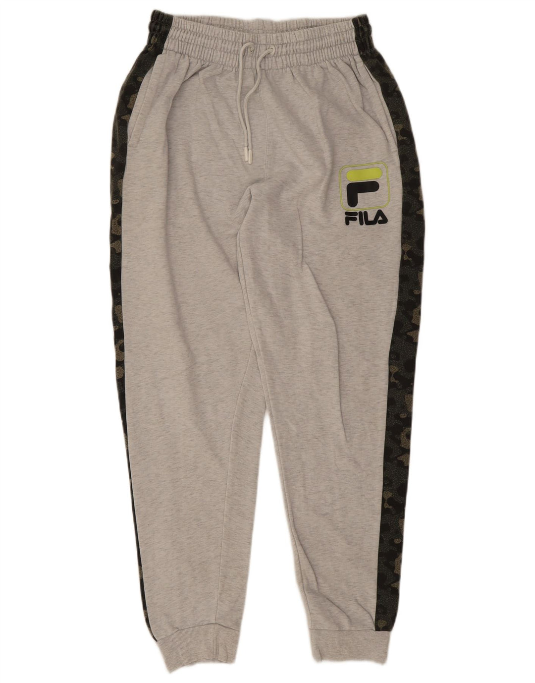 Pantaloni de trening Fila Barbati Joggeri Gri mediu Camuflaj Bumbac